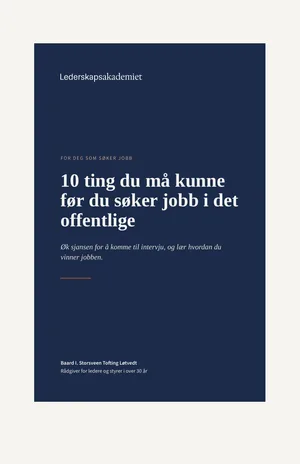 Forside: 10 ting du må kunne før du søker jobb i det offentlige