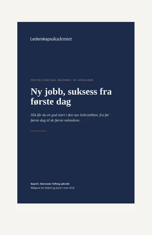 Forside: Ny jobb, suksess fra første dag